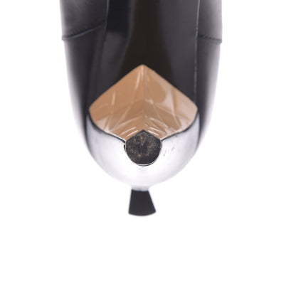 Chanel Lambskin Cap Toe Short Boots 39 Black 13 of 13