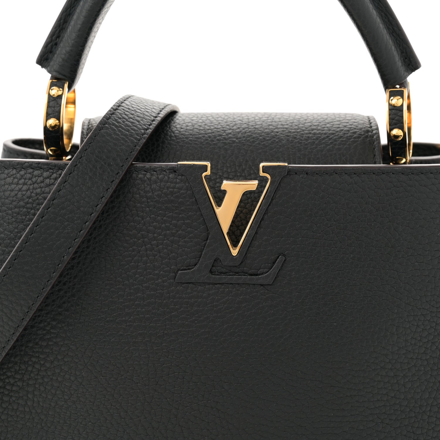 Louis Vuitton Taurillon Capucines BB Black 7 of 11
