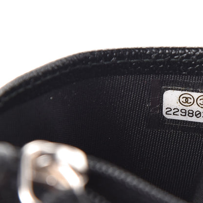Chanel Caviar CC Zip Card Holder Black 7 of 8