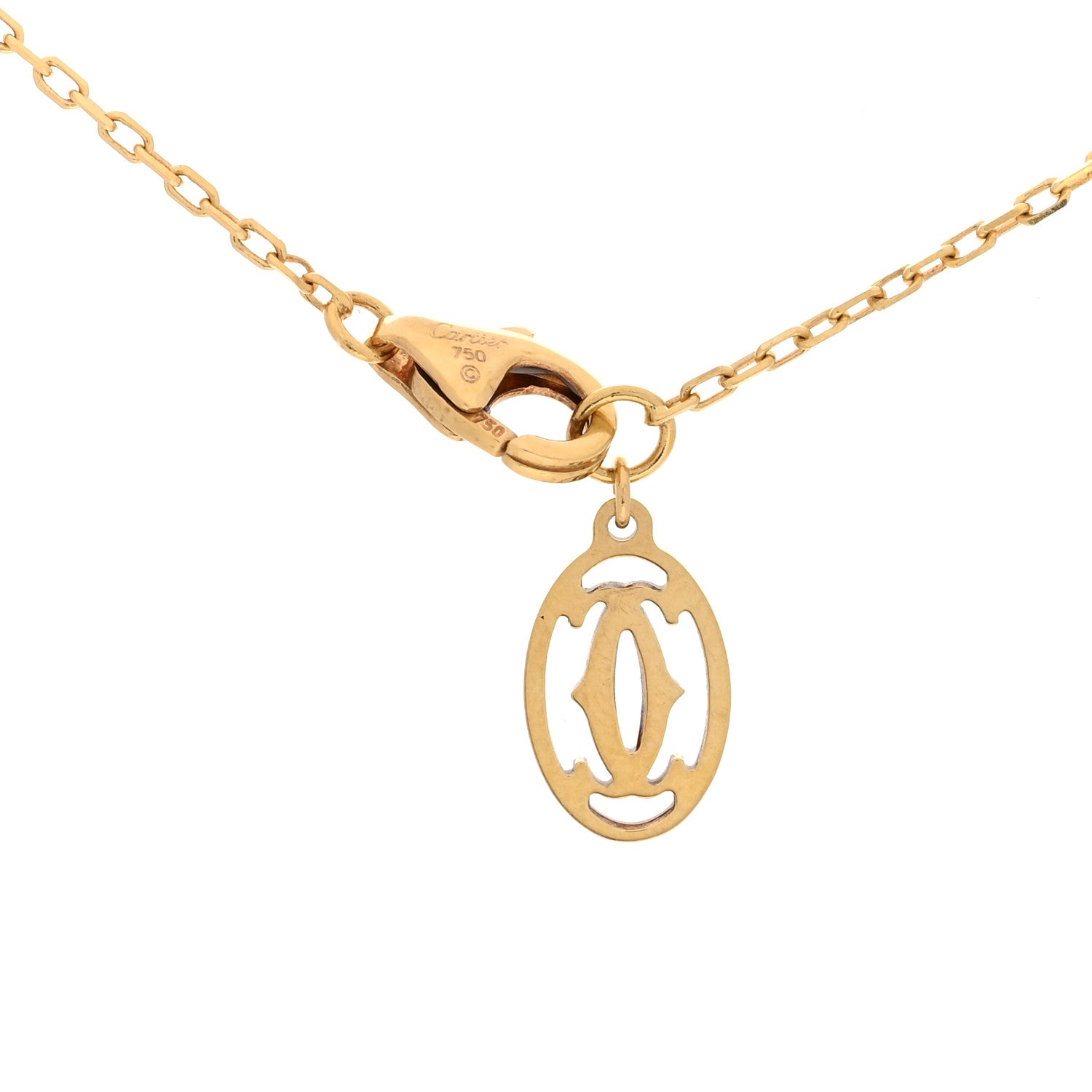 Cartier 18K Yellow Gold Diamond SM D'Amour Pendant Necklace 4 of 4