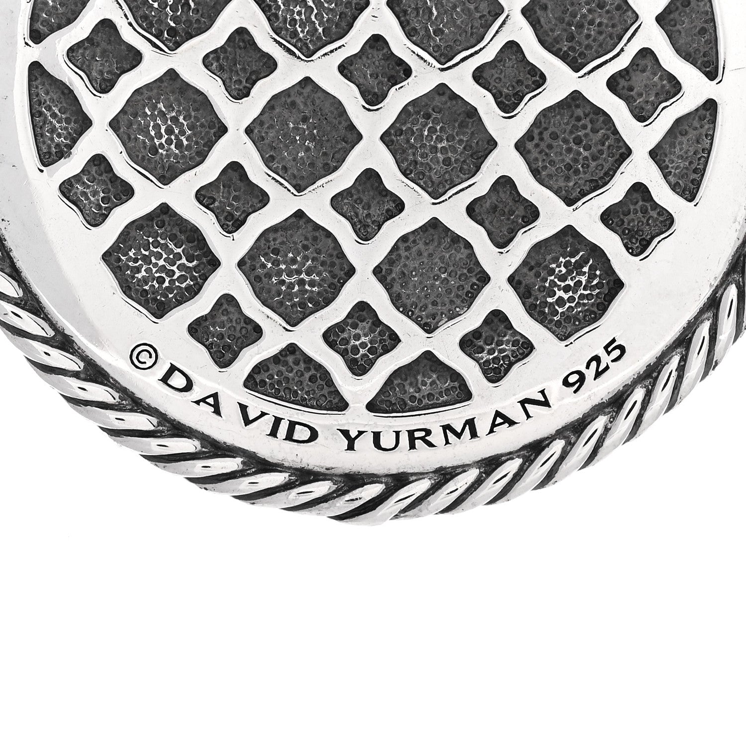 David Yurman Sterling Silver Large Labyrinth Disc Pendant 3 of 3