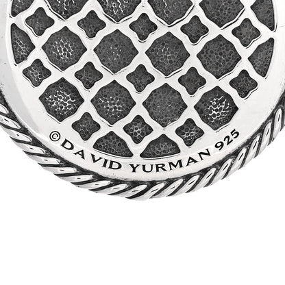 David Yurman Sterling Silver Large Labyrinth Disc Pendant 3 of 3