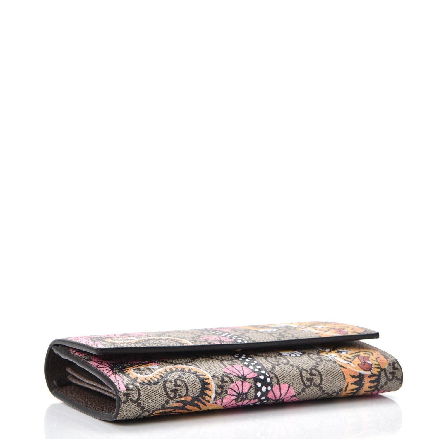 Gucci GG Supreme Monogram Bengal Continental Wallet Beige Pink 4 of 7
