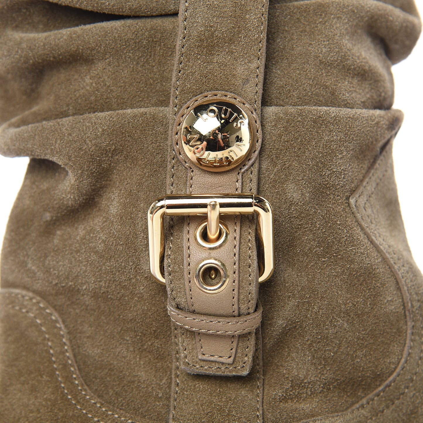 Suede Safari Boots 36 Green