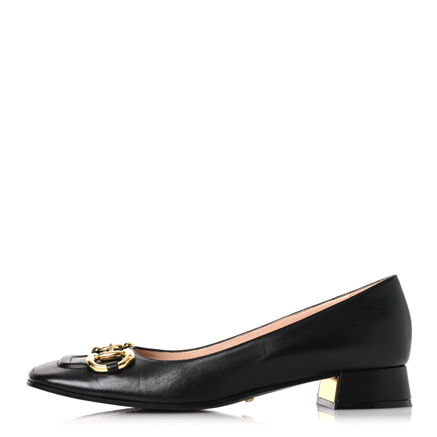 Gucci Malaga Kid Horsebit Ballet 25mm Flats 40 Black 1 of 18