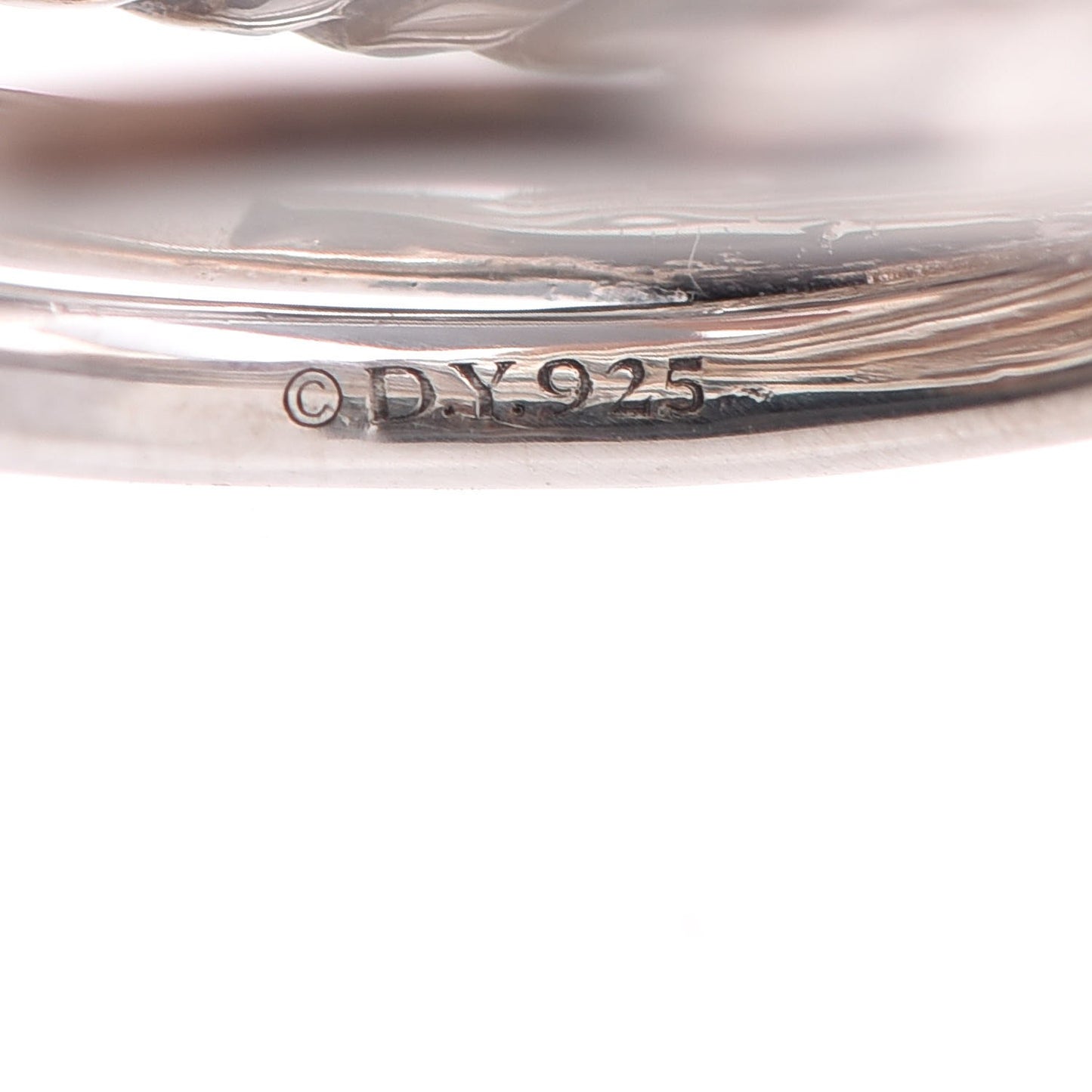 Sterling Silver Diamond Crossover Dome Ring 53 6.25