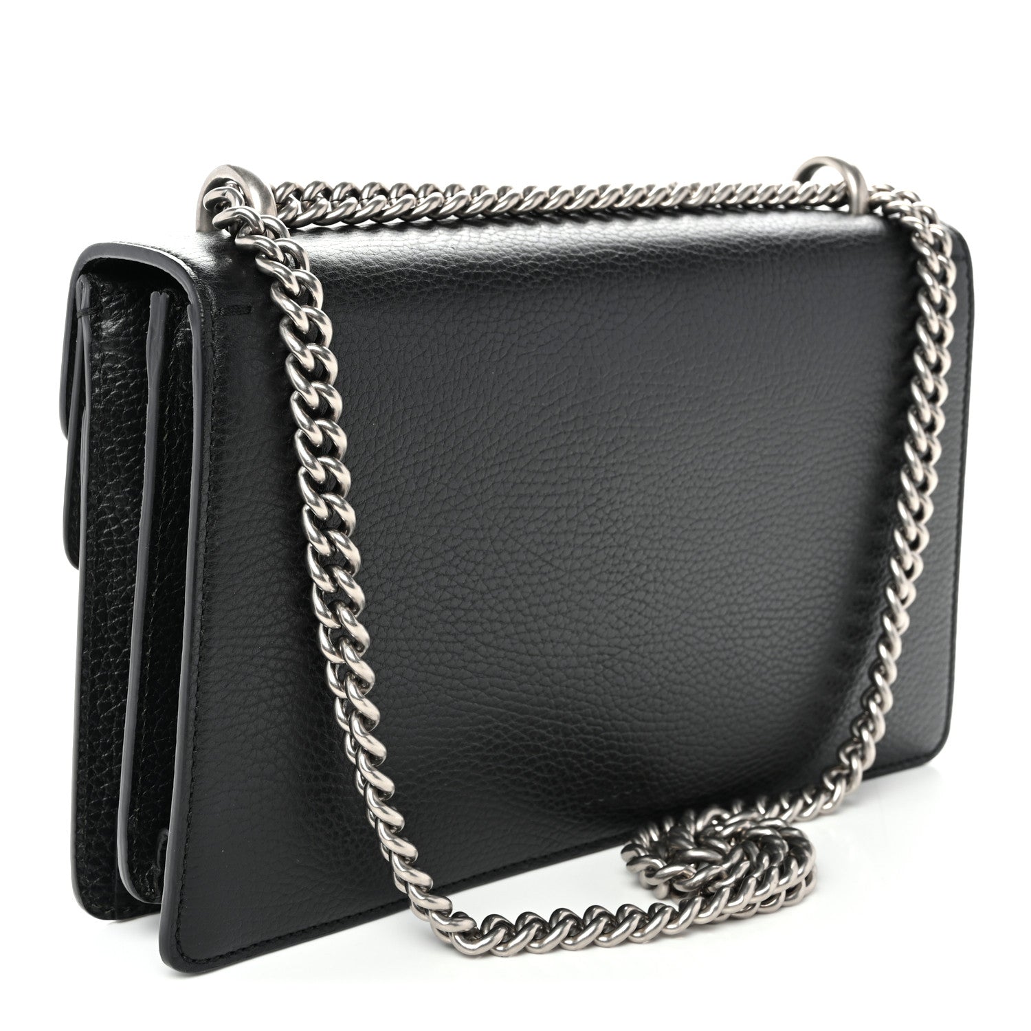 Gucci Pebbled Calfskin Small Dionysus Shoulder Bag Black 3 of 10