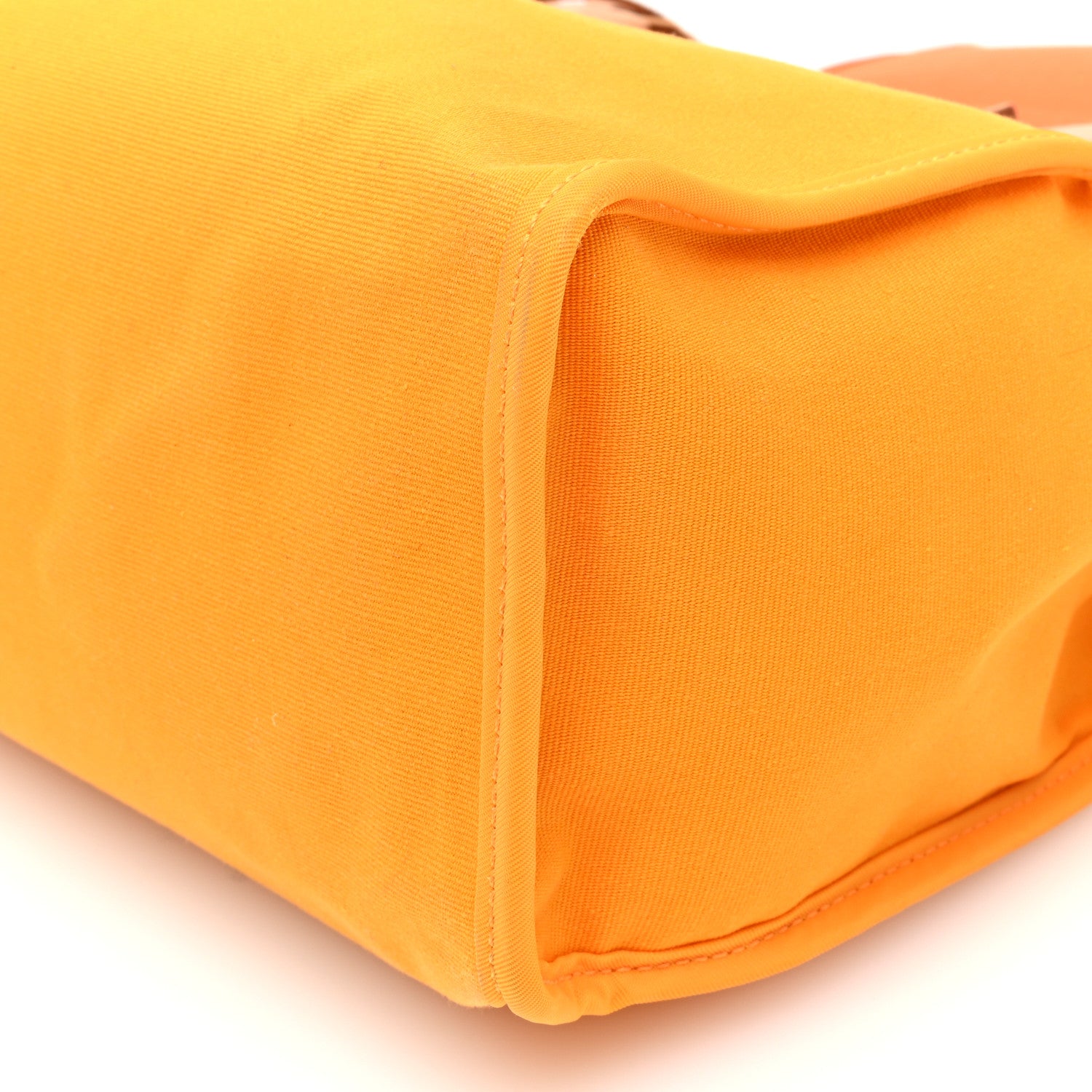 Hermes Vache Hunter Toile Herbag Zip 31 PM  Jaune D'Or 10 of 10