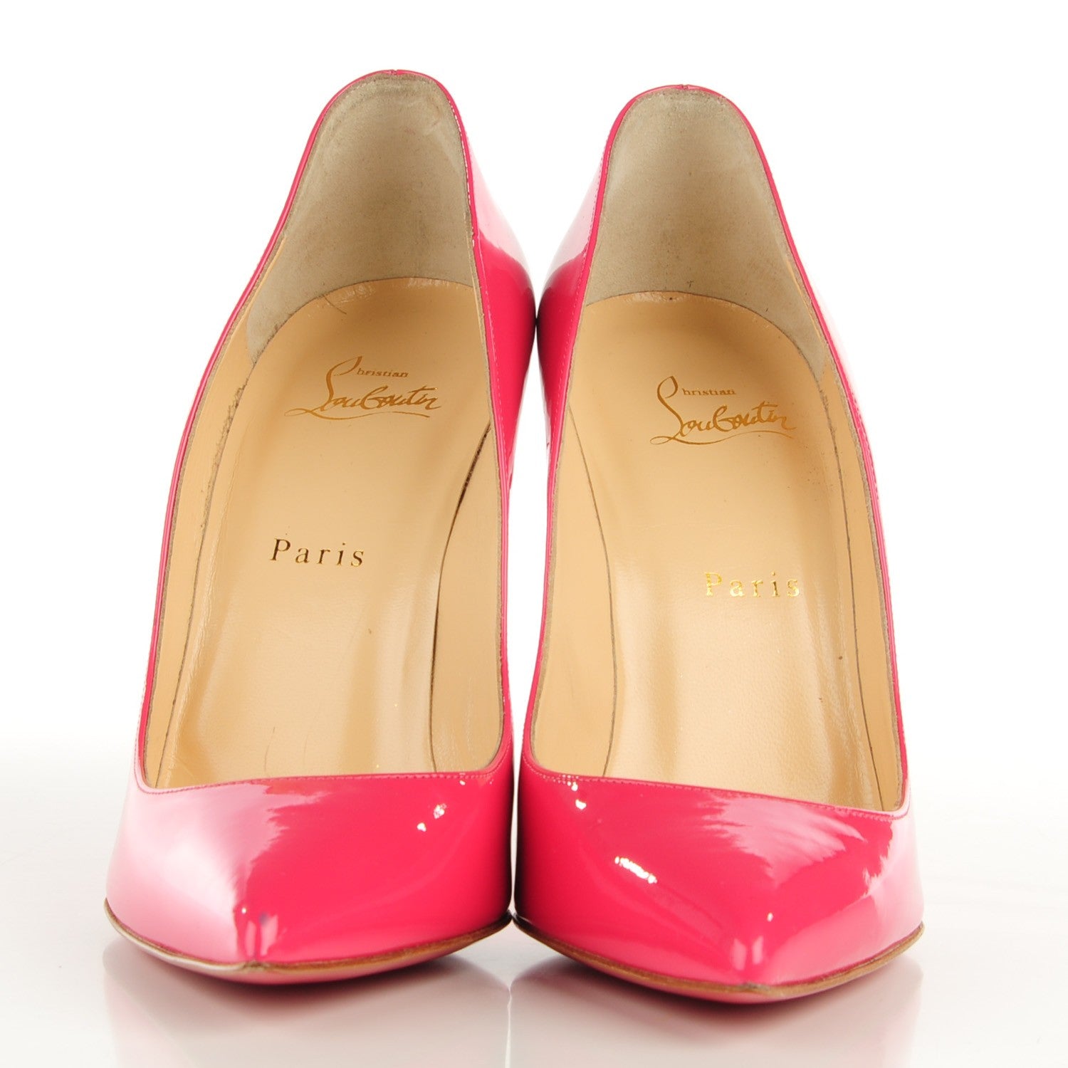 Christian Louboutin Patent Pigalle Follies 100 Pumps 39.5 Bonbon 2 of 7