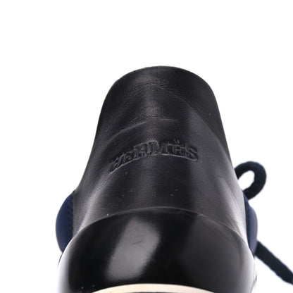Hermes Technical Canvas Miles Sneakers 38 Marine Black 13 of 23