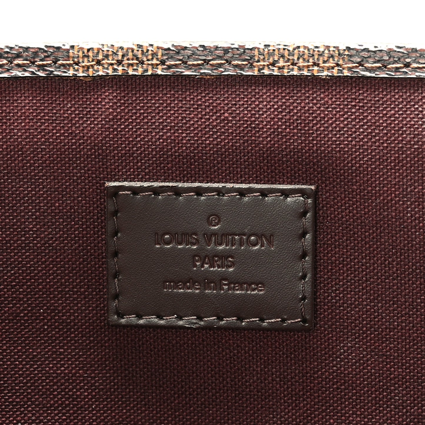 Damier Ebene Sac Plat PM