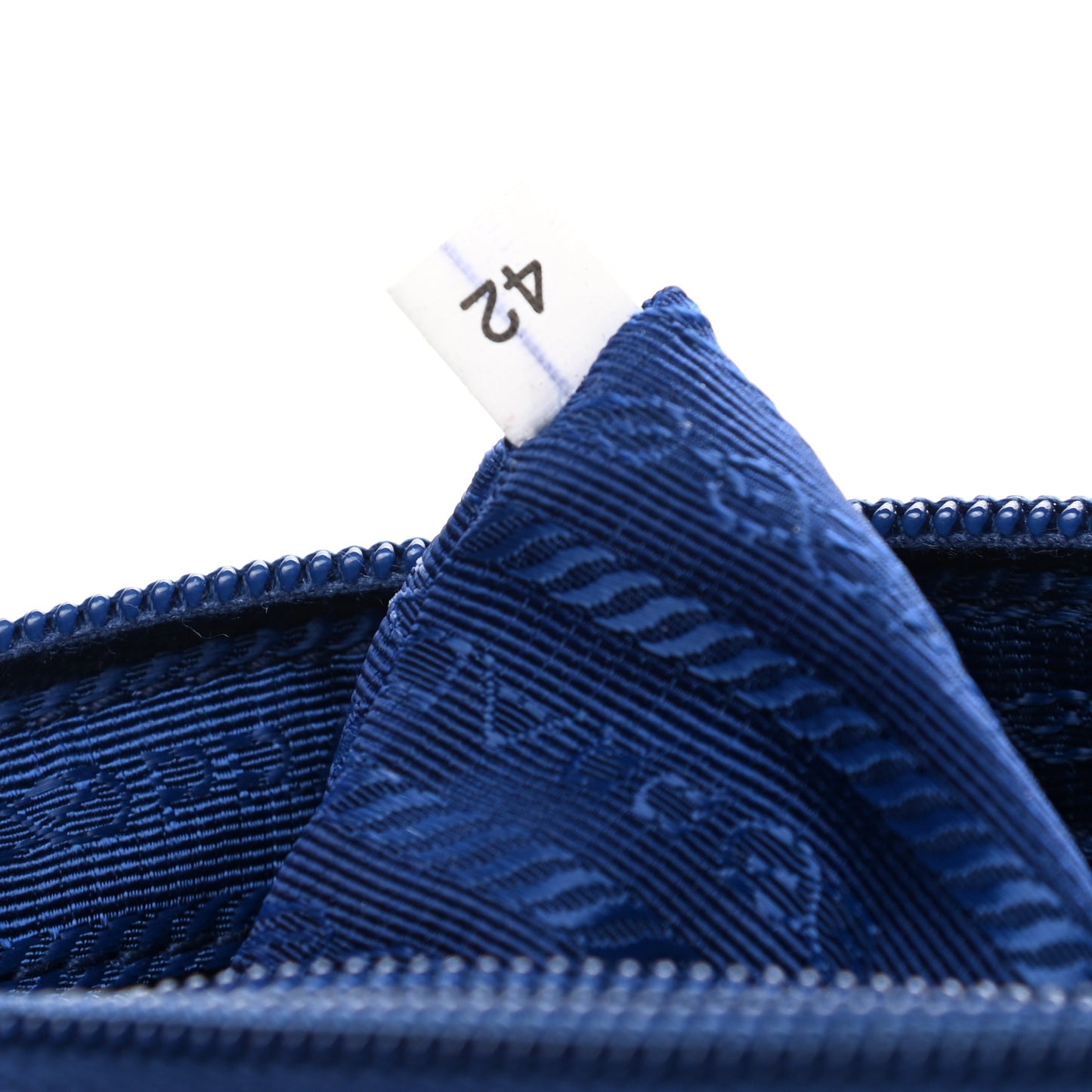Tessuto Nylon Saffiano Wristlet Bluette