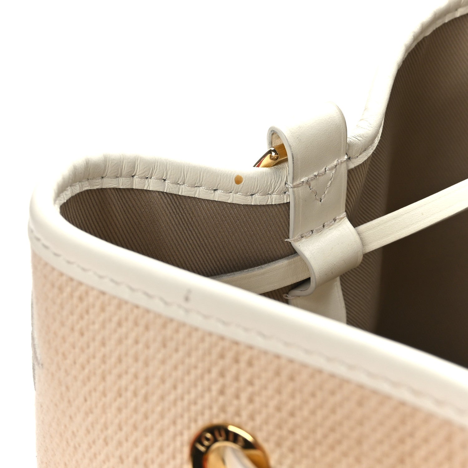 Louis Vuitton Cotton Monogram Embroidered Neonoe MM Beige White 12 of 12