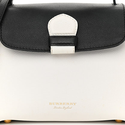 Burberry Derby Calfskin House Check Small Camberley Chalk White Black 6 of 7