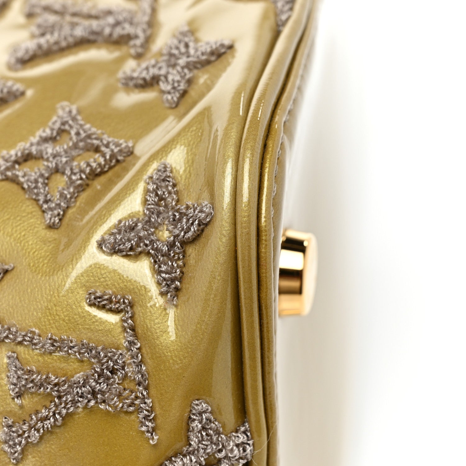 Louis Vuitton Patent Lambskin Fascination Lockit Moutarde 12 of 13