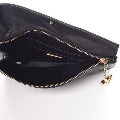Prada Nappa Flap Clutch Black 5 of 7