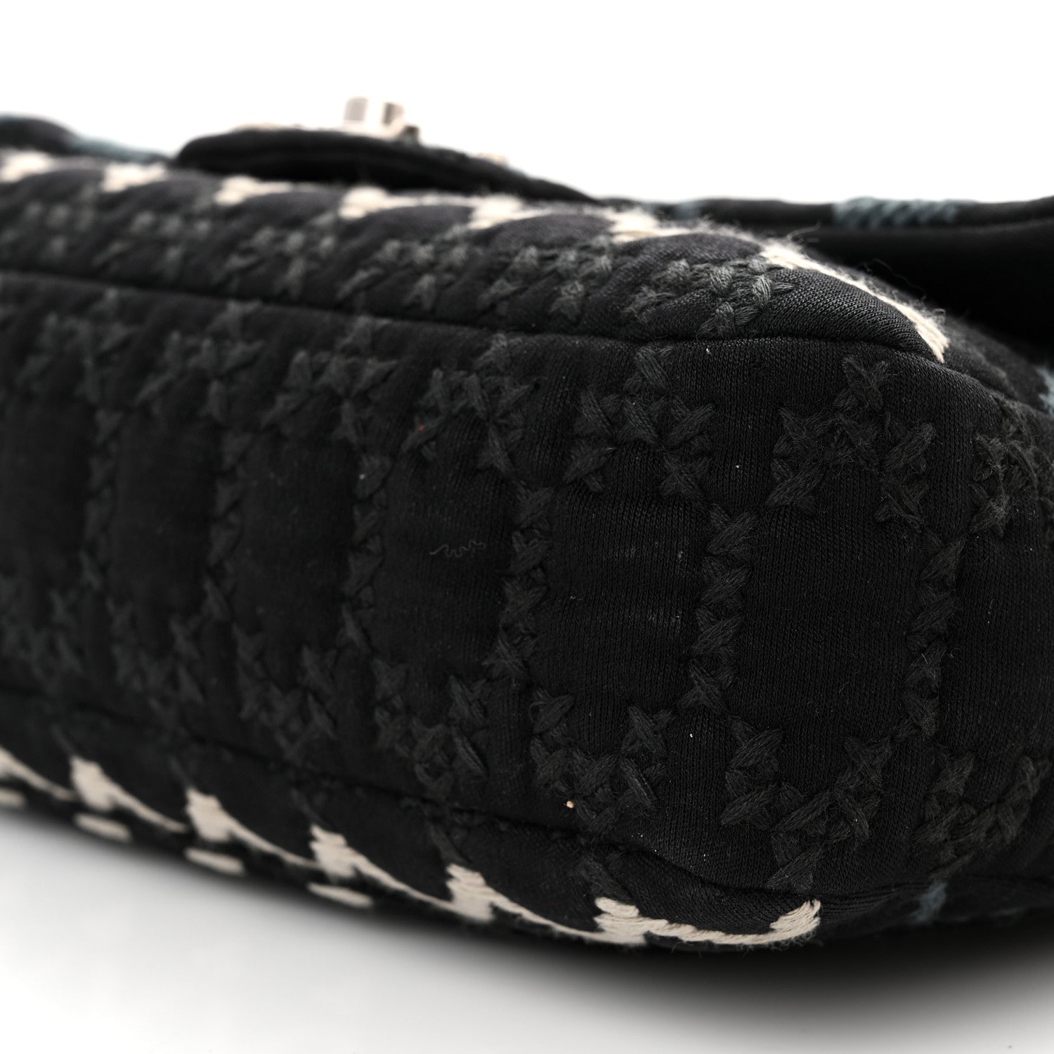 Chanel Jersey Embroidered Paris Dallas Flap Black 10 of 16