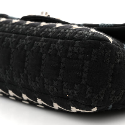 Chanel Jersey Embroidered Paris Dallas Flap Black 10 of 16