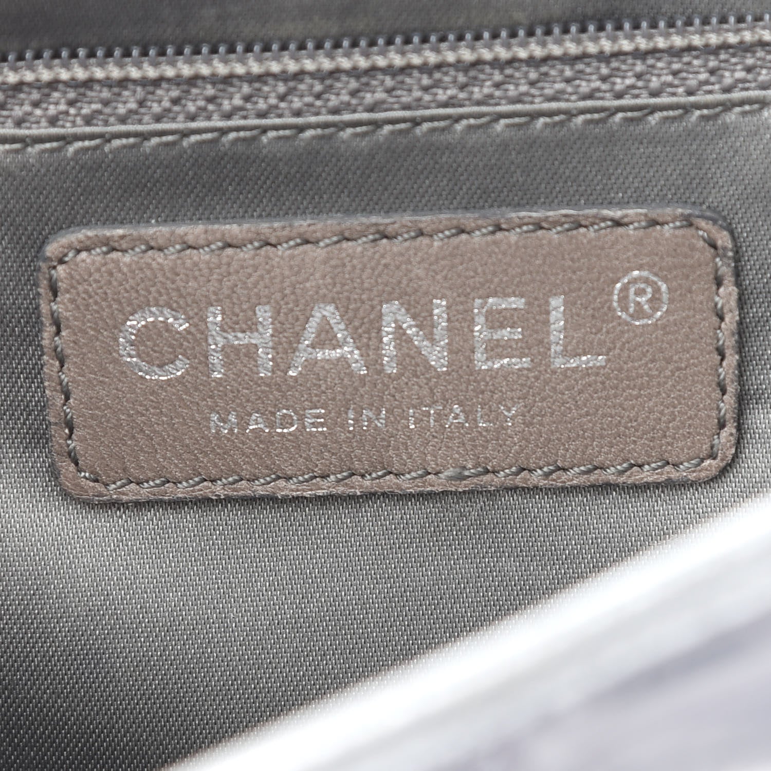 Chanel Vinyl Large Ice Cube Flap Silver 6 of 14