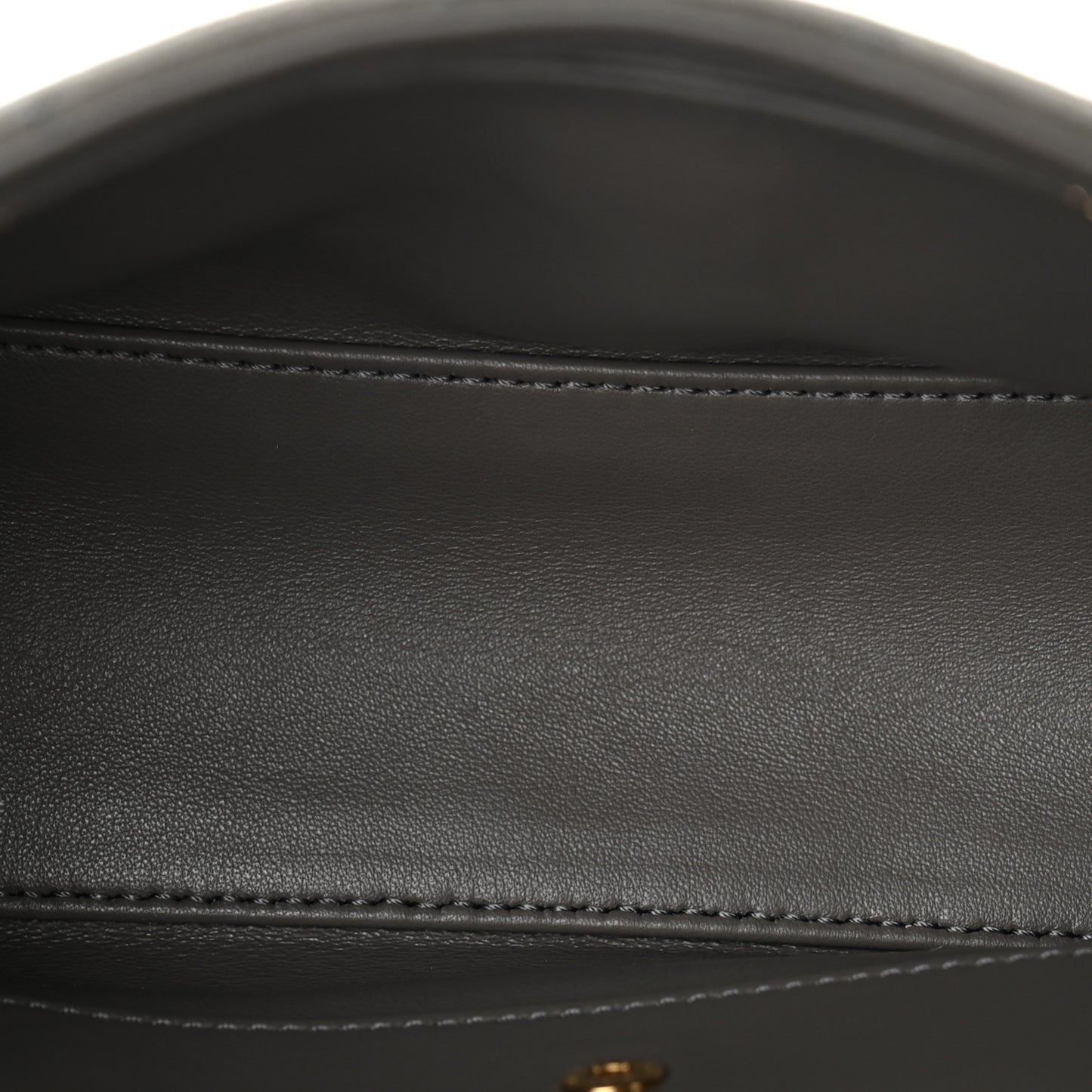 Suede Calfskin Mini Souplissimo Flap Dark Grey