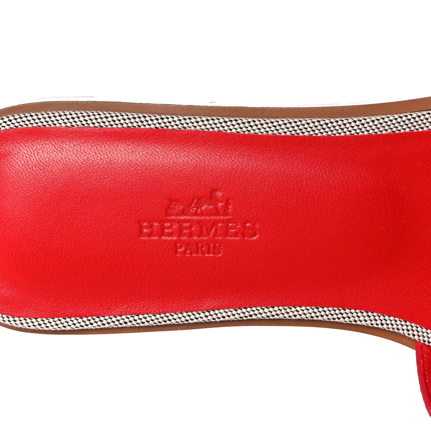 Hermes Canvas Calfskin Oran Sandals 37 Prunoir Rouge A Levre 7 of 9