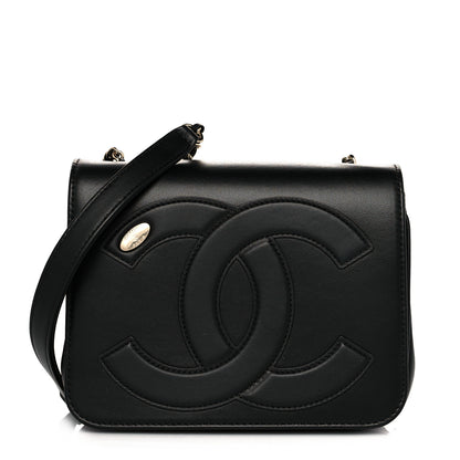 Chanel Lambskin CC Mania Flap Bag Black 1 of 10