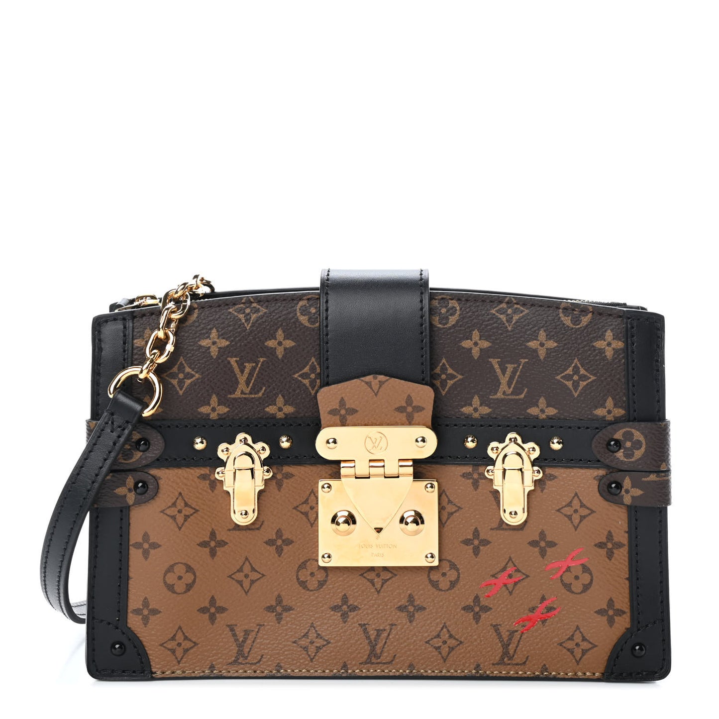 Reverse Monogram Trunk Clutch
