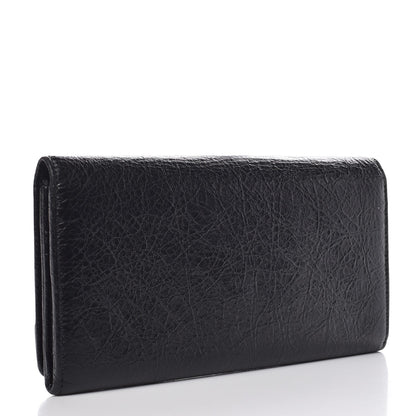 Balenciaga Agneau Classic Hardware Money Wallet Black 3 of 11
