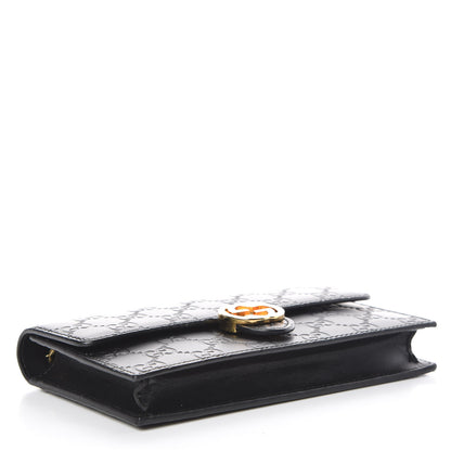Gucci Guccissima Icon Chain Wallet Black 4 of 9