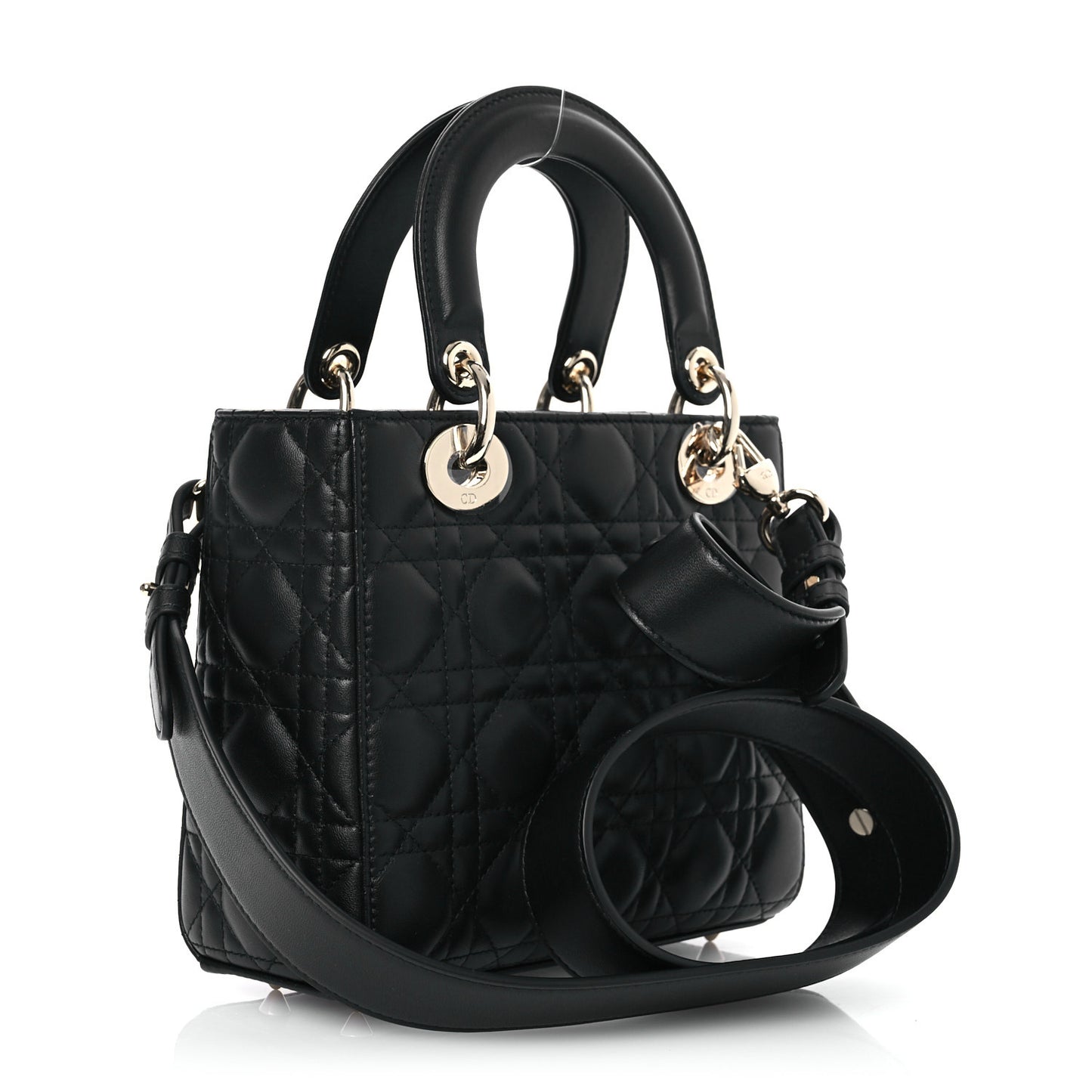 Lambskin Cannage Small My ABCDior Lady Dior Black