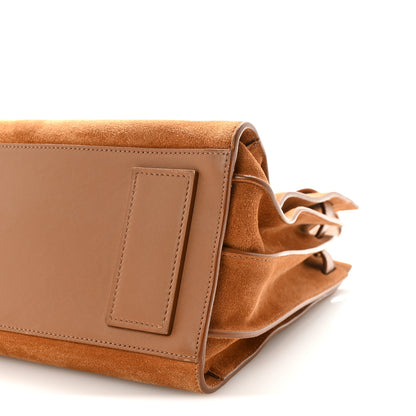 Saint Laurent Suede Calfskin Studded Small Sac De Jour Caramel Cognac 9 of 9