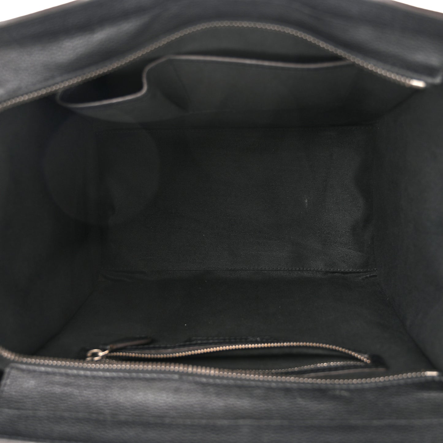 Drummed Calfskin Mini Luggage Black