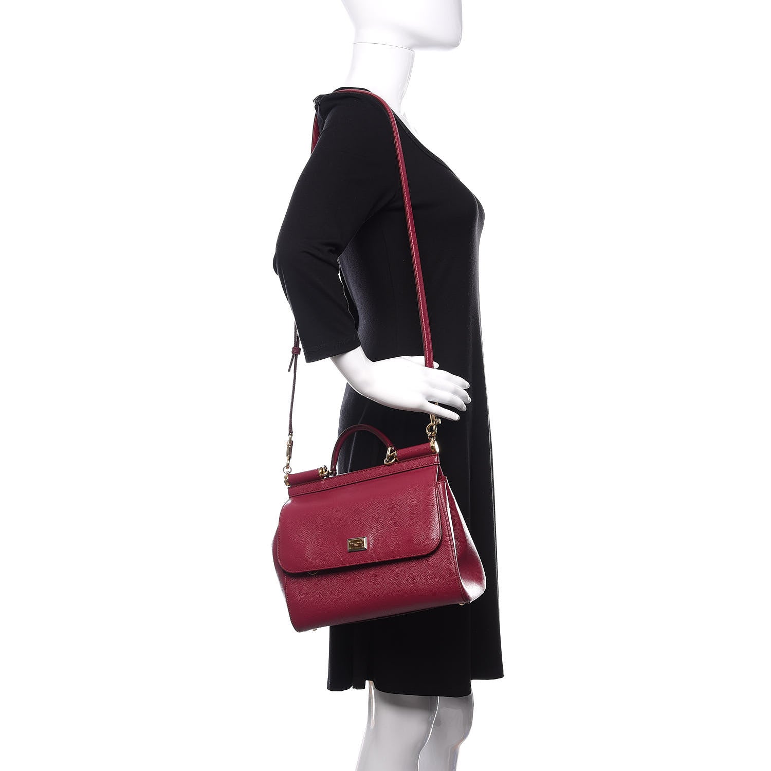 Dolce & Gabbana Dauphine Medium Miss Sicily Satchel Fuchsia 2 of 13
