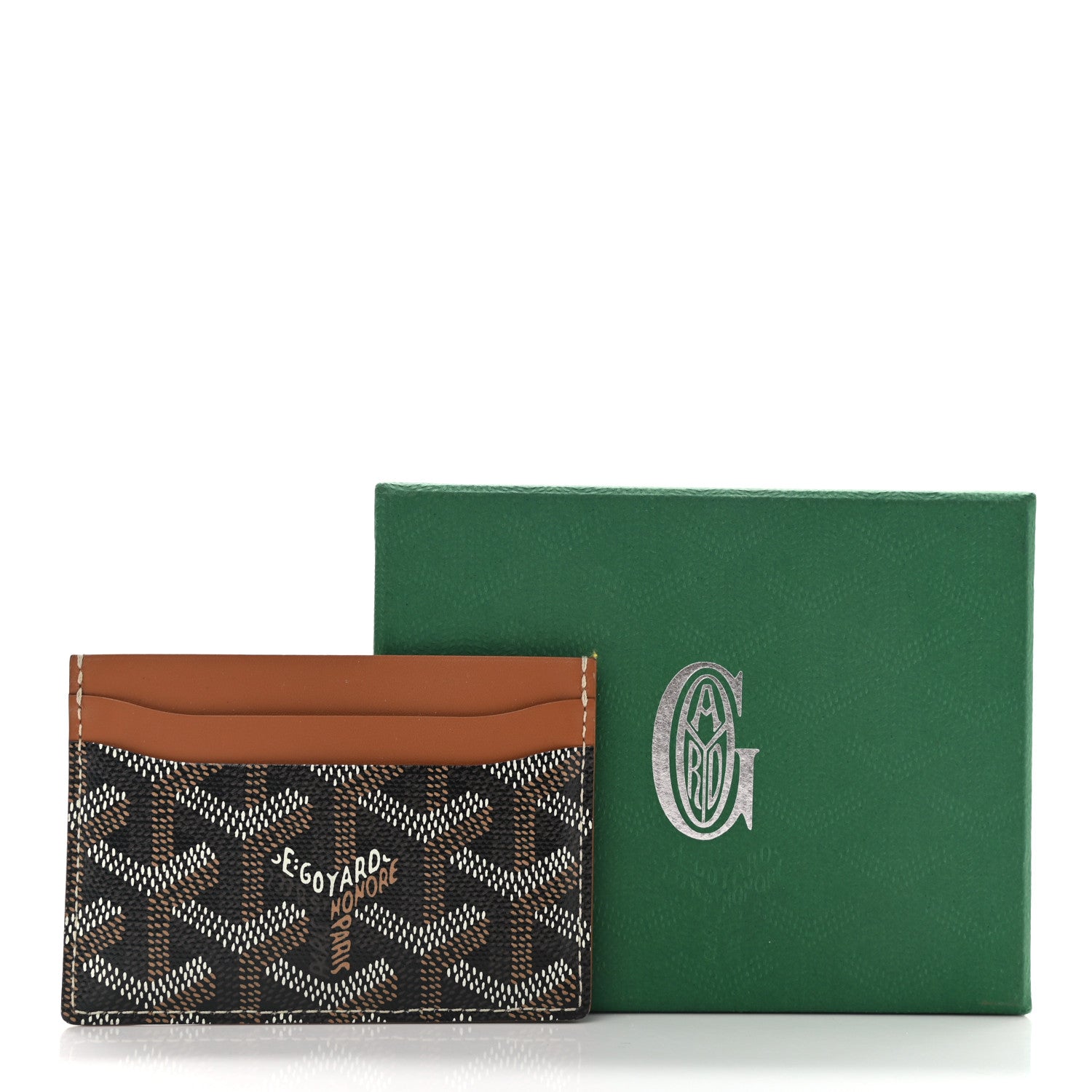 Goyard Goyardine Saint Sulpice Card Holder Black Gold 8 of 8