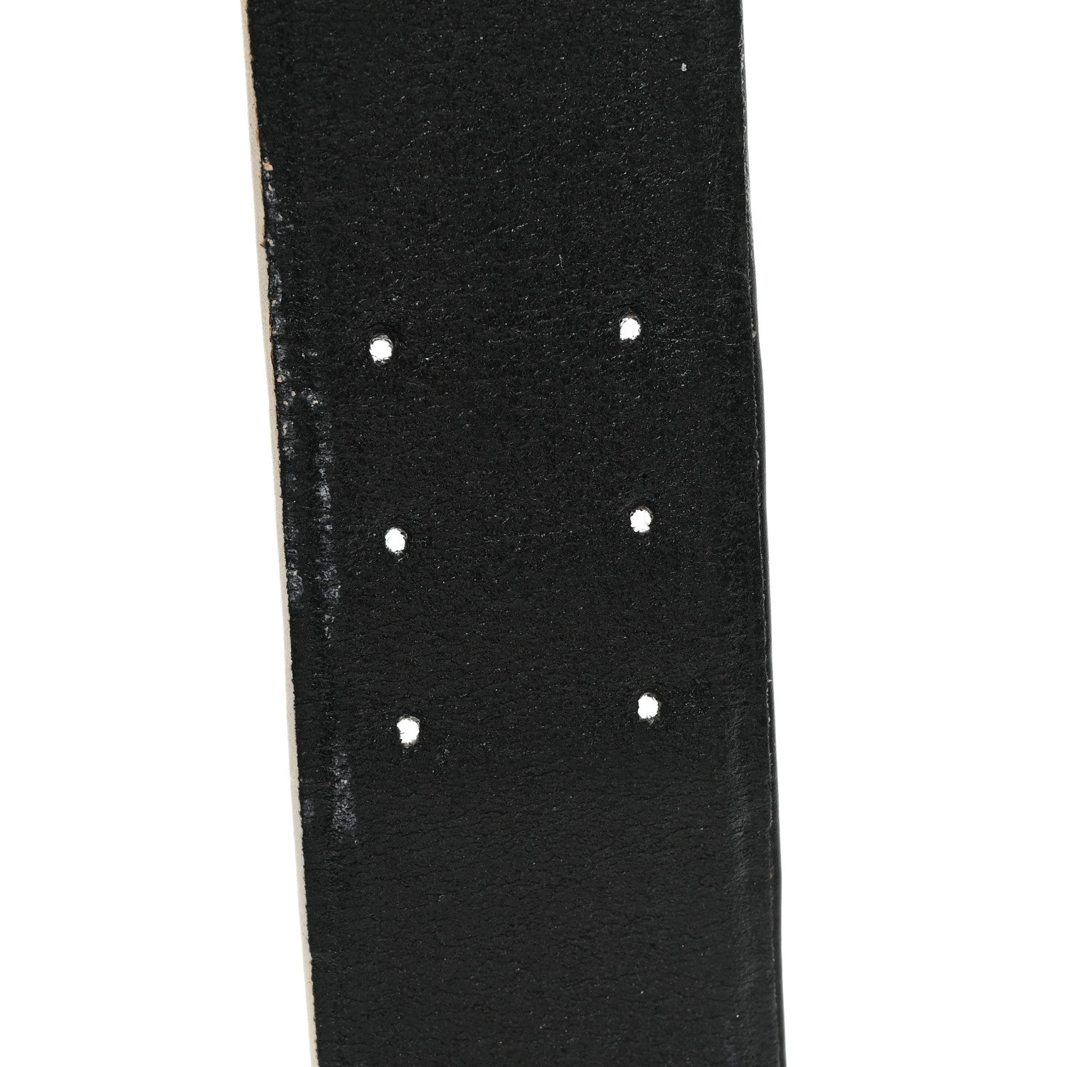 Chanel Calfskin Logo Belt 70 28 Black White 4 of 4