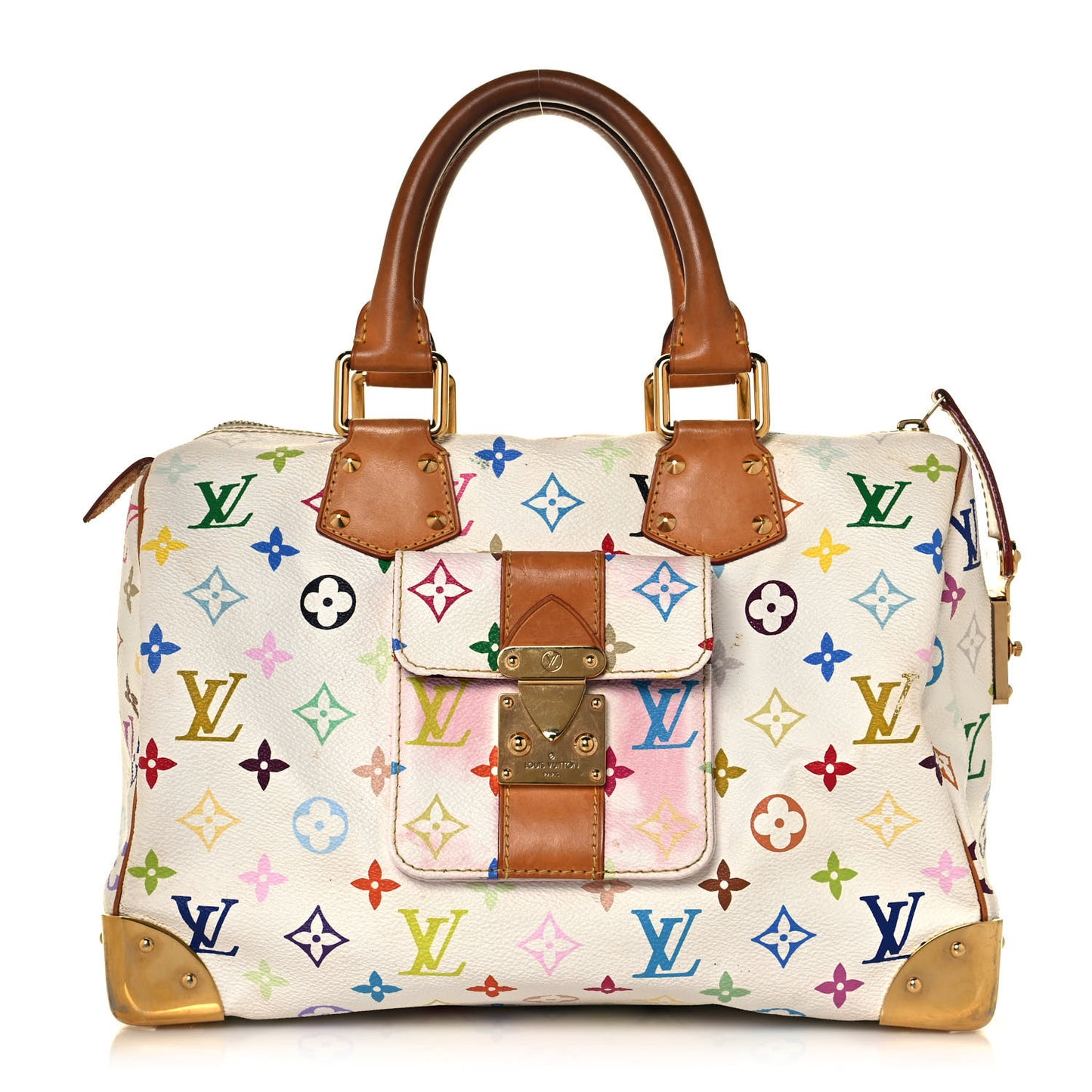 Monogram Multicolor Speedy 30 White