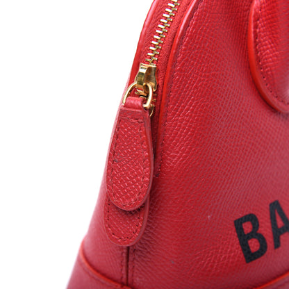 Balenciaga Grained Calfskin XXS Ville Top Handle Bag Rouge Coquelicot 15 of 22