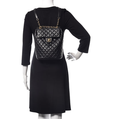 Chanel Lambskin Quilted Small Urban Spirit Backpack Black 2 of 11