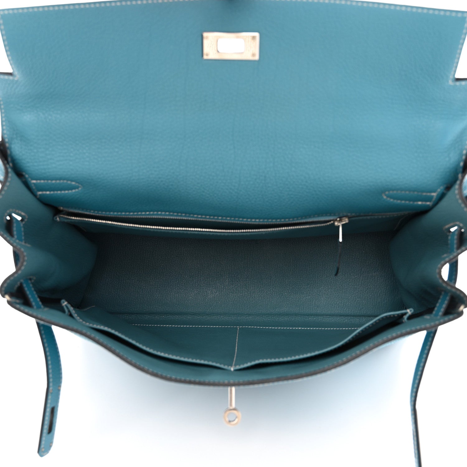 Hermes Togo Kelly Retourne 35 Blue Jean 4 of 9