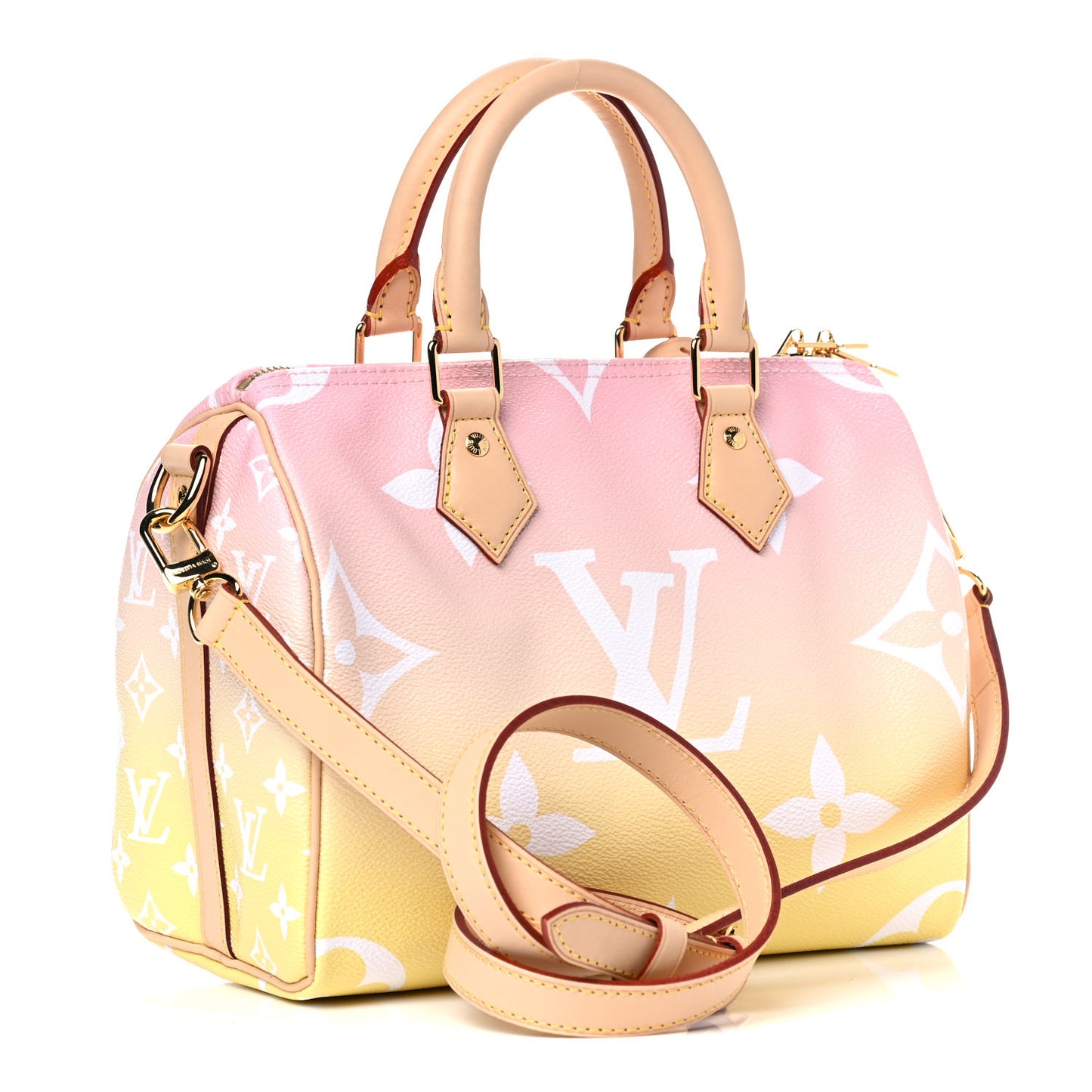 Monogram Giant By The Pool Speedy Bandouliere 25 Light Pink