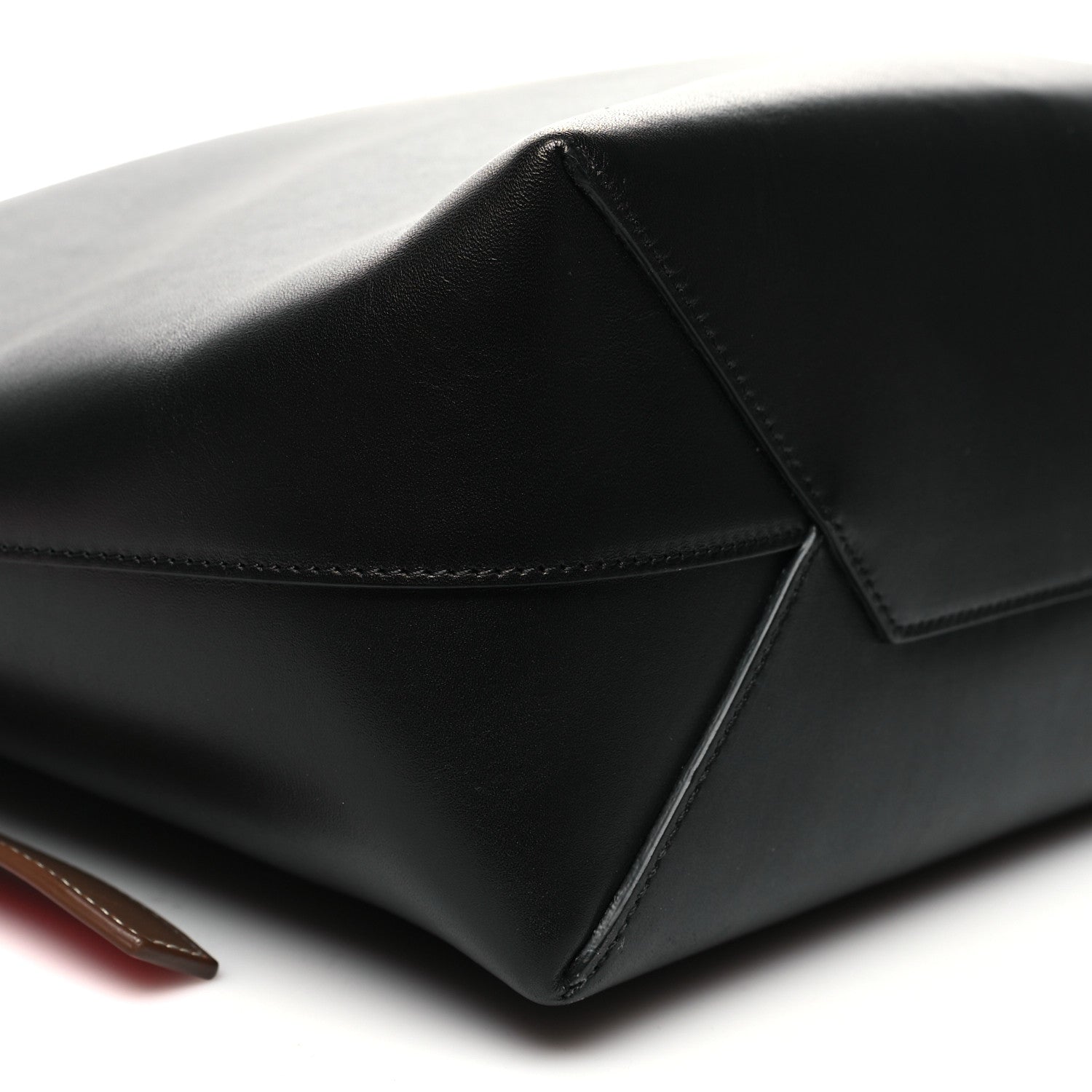Celine Shiny Smooth Calfskin Twisted Cabas Ivory Black 11 of 12