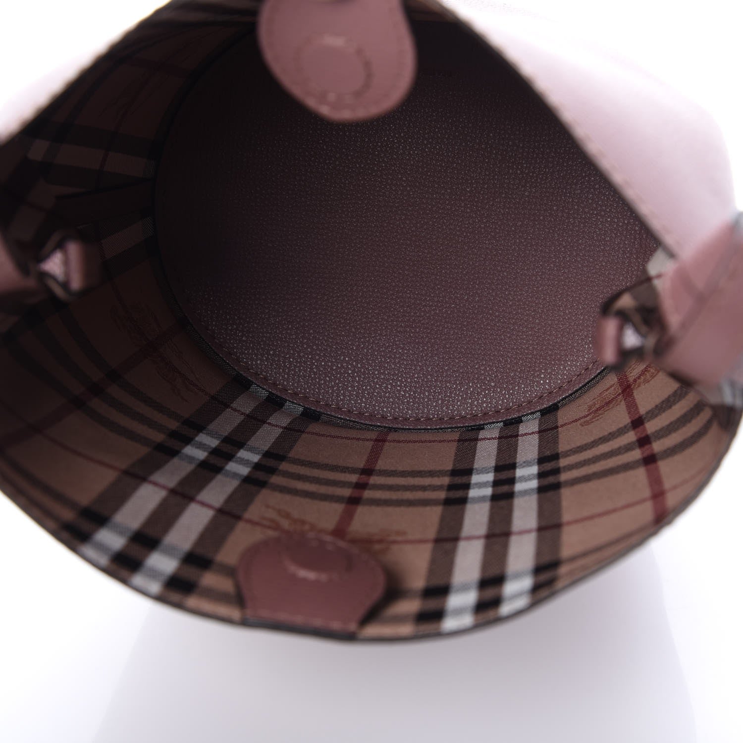 Burberry Calfskin Small Lorne Bucket Crossbody Light Elderberry 5 of 7