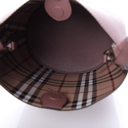Burberry Calfskin Small Lorne Bucket Crossbody Light Elderberry 5 of 7
