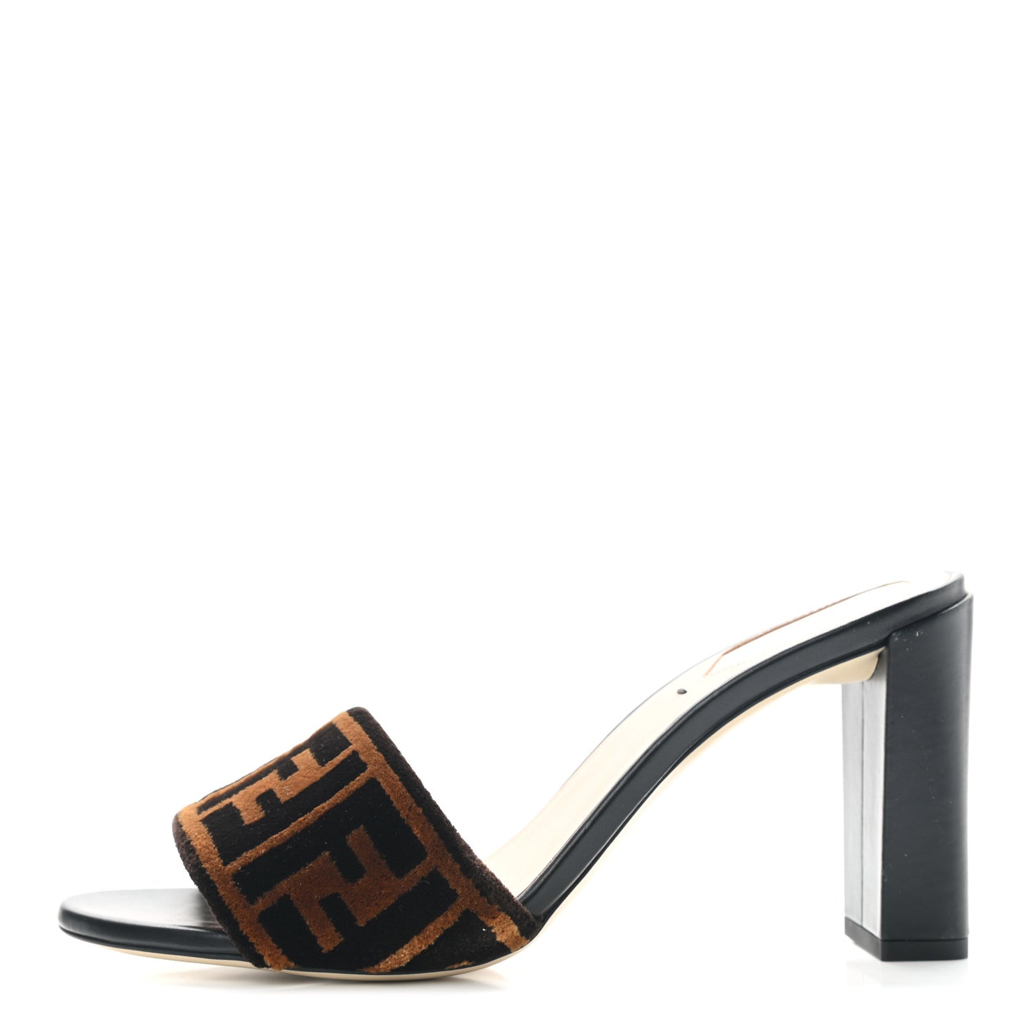 Velvet FF Slide Sandals 38.5 Tobacco