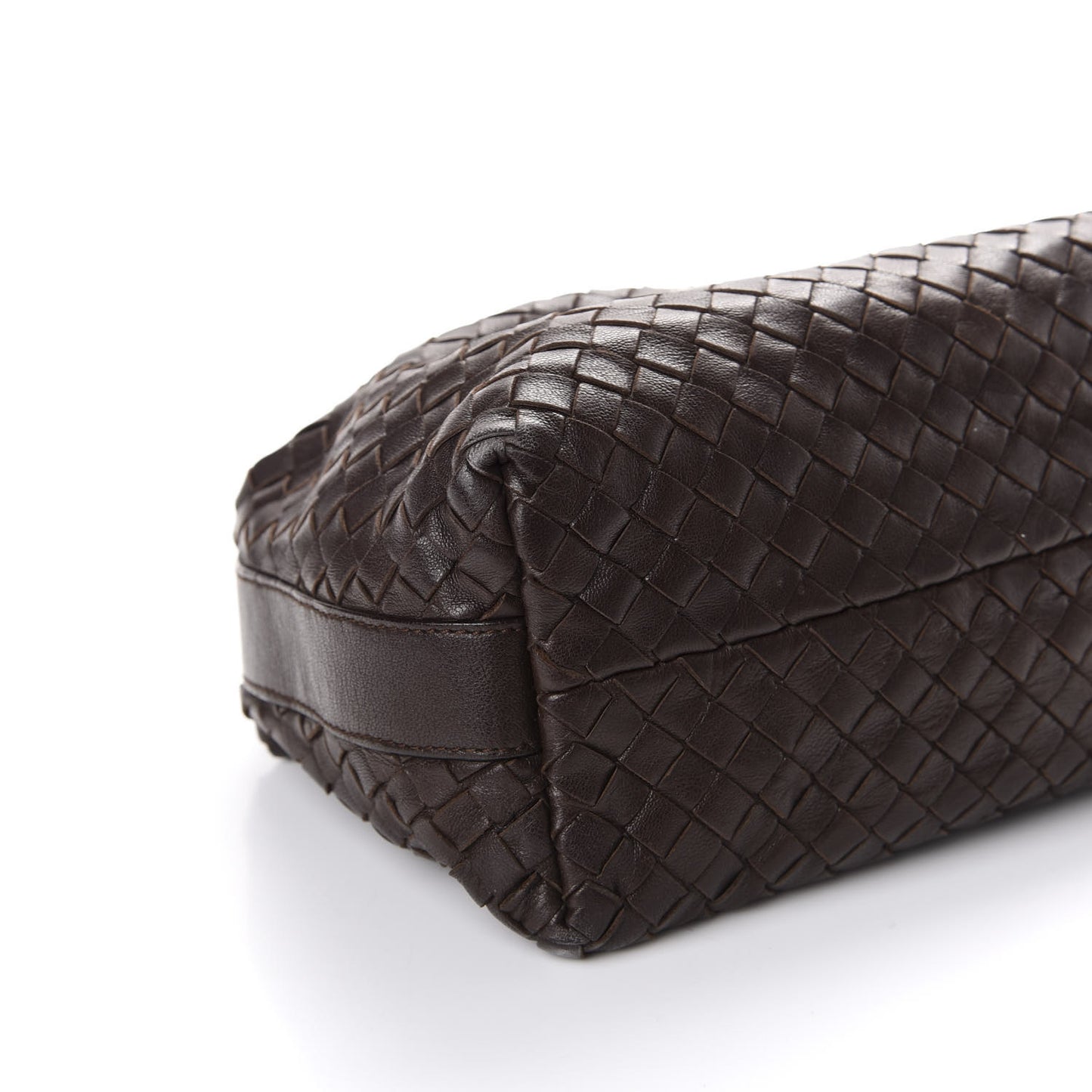 Nappa Intrecciato Large Cosmetic Case Ebano