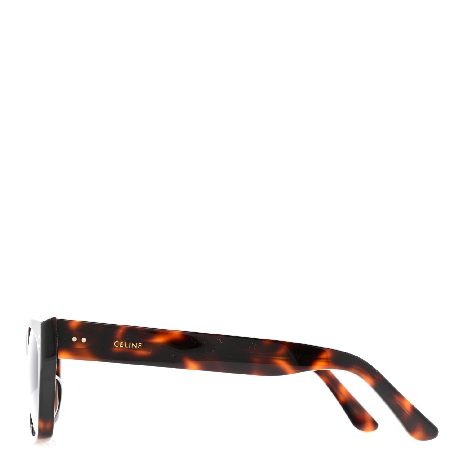 Celine Acetate Rectangular Sunglasses CL40082F Havana 3 of 7