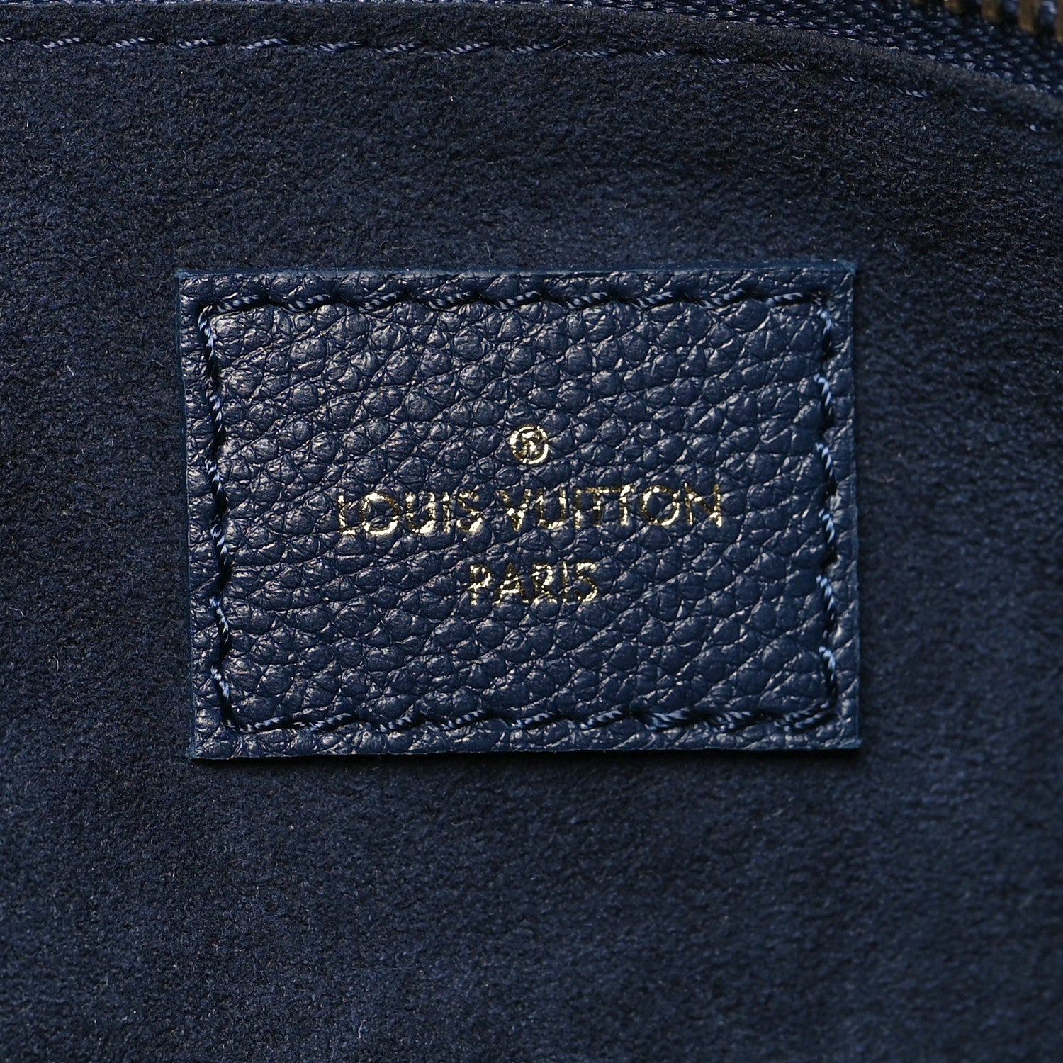 Louis Vuitton Empreinte Monogram Giant Neverfull MM Navy 8 of 11