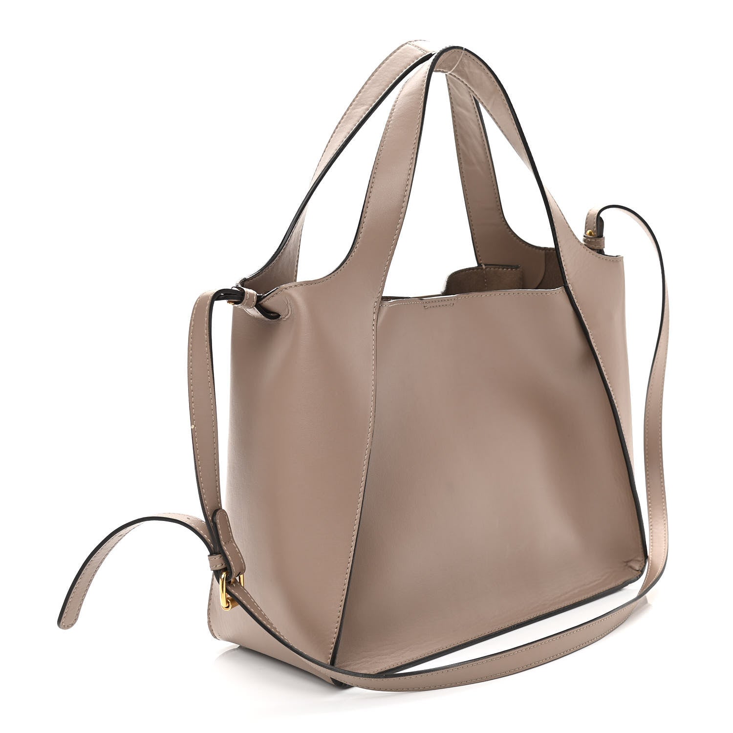 Stella McCartney Eco Alter Nappa East West Perforated Tote Moss 3 of 22