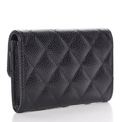 Chanel Caviar Quilted Flap Card Holder Black 3 of 11