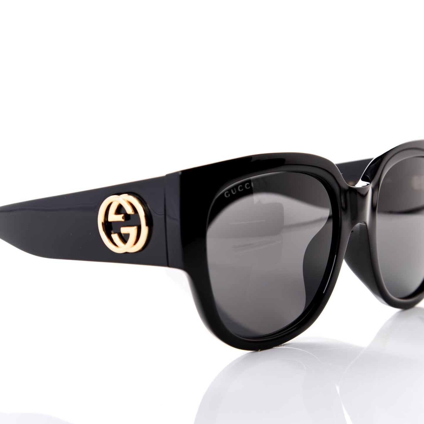 Acetate Square Frame Sunglasses GG0142SA Black
